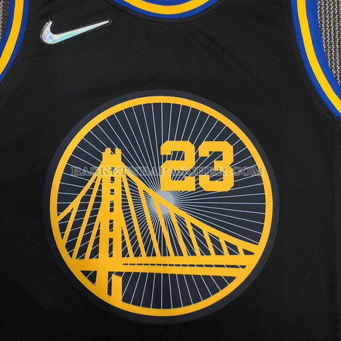 Maillot Golden State Warriors Draymond Green NO 23 Ville 2021-22 Noir